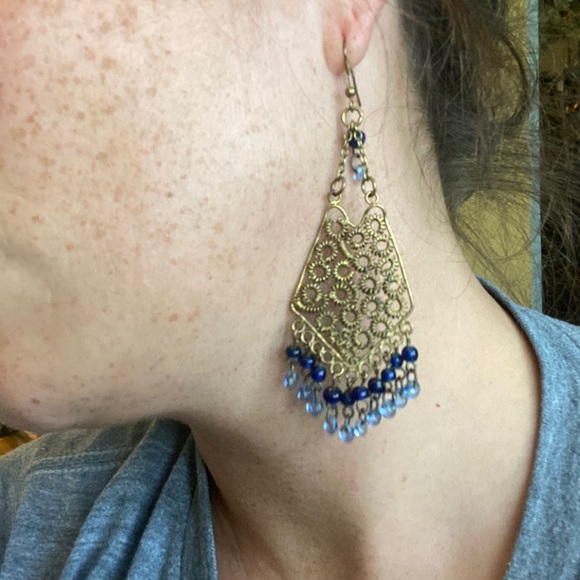 💙Vintage gold dangle earrings💙 - Picture 17 of 17